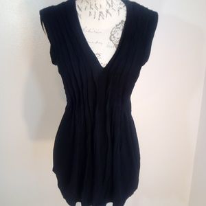 Michael Kors black top Large ruffle sleeveless